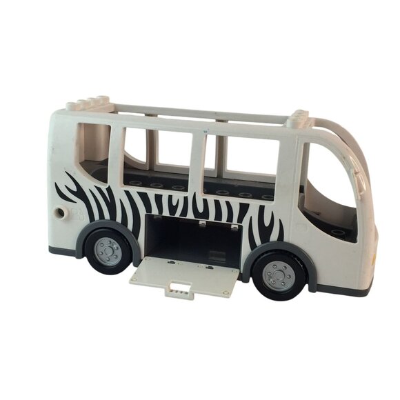 Lego Duplo Zoo Bus #10502 White Zebra Stripe Ostrich Lion Cub Zoo Keeper Figures - Picture 3 of 16